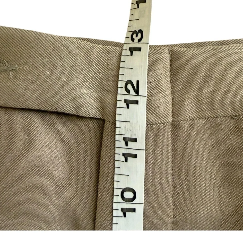Botany 500 Men’s Dress Pants Slacks Size 36 M Tan Flat Front 4 Pocket Poly